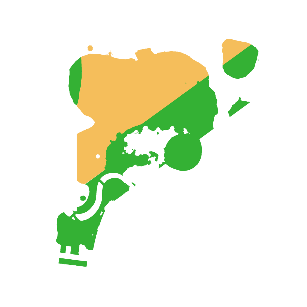 Biome Rust Map: Procedural Map, Size: 2200, Seed: 67521