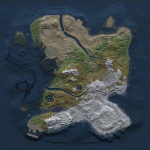 Thumbnail Rust Map: Procedural Map, Size: 2800, Seed: 946722789, 9 Monuments