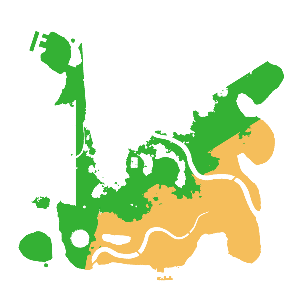 Biome Rust Map: Procedural Map, Size: 3000, Seed: 2473502