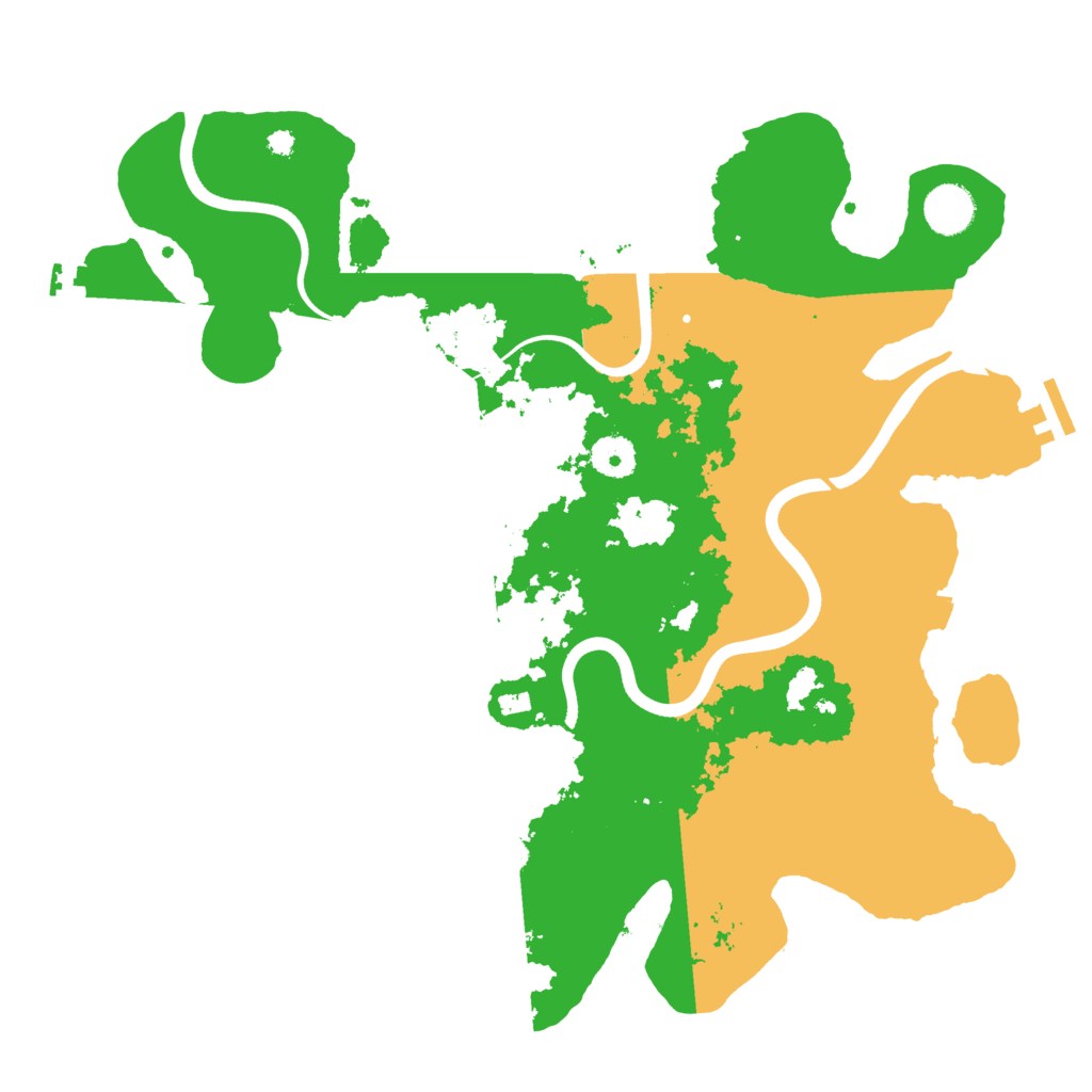 Biome Rust Map: Procedural Map, Size: 3800, Seed: 2031272681