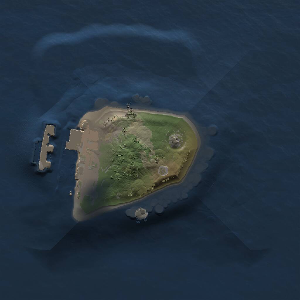 Rust Map: Procedural Map, Size: 1000, Seed: 441374987, 2 Monuments