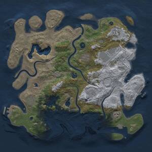 Thumbnail Rust Map: Procedural Map, Size: 4000, Seed: 50500, 14 Monuments