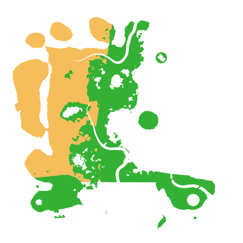 Biome Rust Map: Procedural Map, Size: 3500, Seed: 258722776