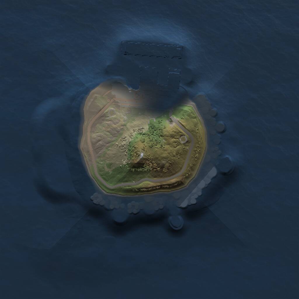 Rust Map: Procedural Map, Size: 1000, Seed: 976098106, 2 Monuments