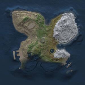 Thumbnail Rust Map: Procedural Map, Size: 2000, Seed: 946889250, 5 Monuments