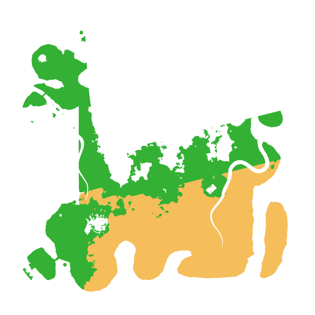 Biome Rust Map: Procedural Map, Size: 3489, Seed: 1