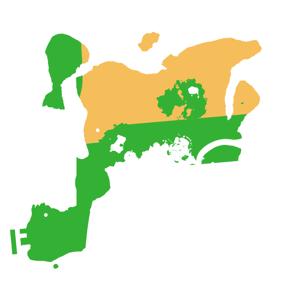 Biome Rust Map: Procedural Map, Size: 2500, Seed: 1609497060