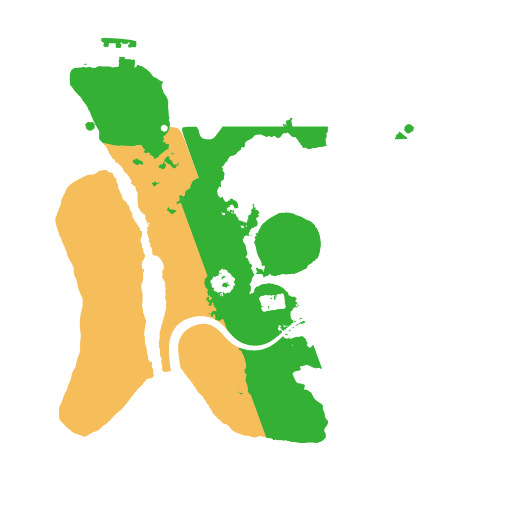 Biome Rust Map: Procedural Map, Size: 2200, Seed: 4545454