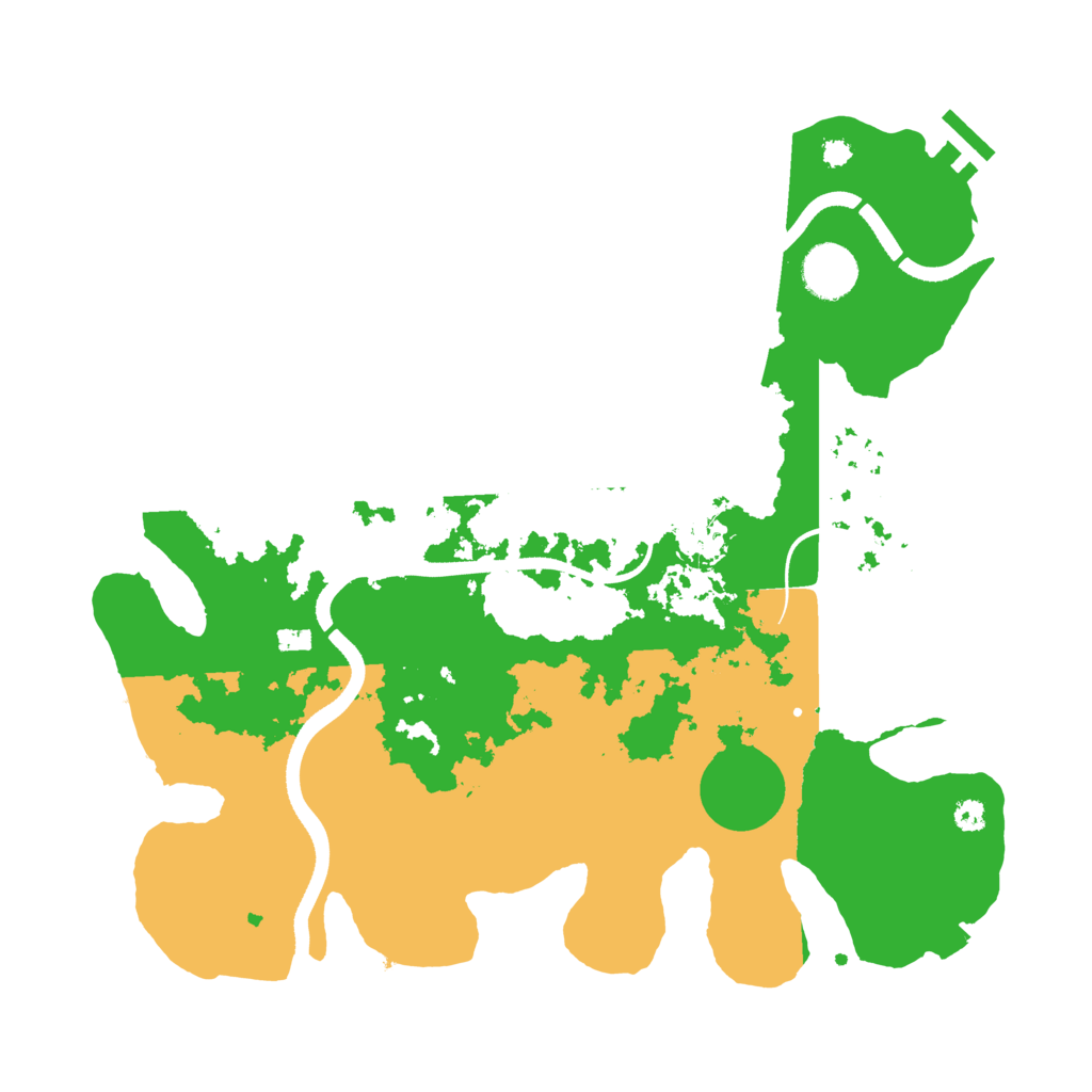 Biome Rust Map: Procedural Map, Size: 3500, Seed: 7834