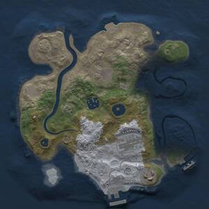 Thumbnail Rust Map: Procedural Map, Size: 2500, Seed: 4213906, 10 Monuments