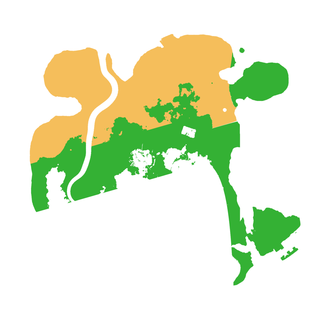 Biome Rust Map: Procedural Map, Size: 2500, Seed: 4213906