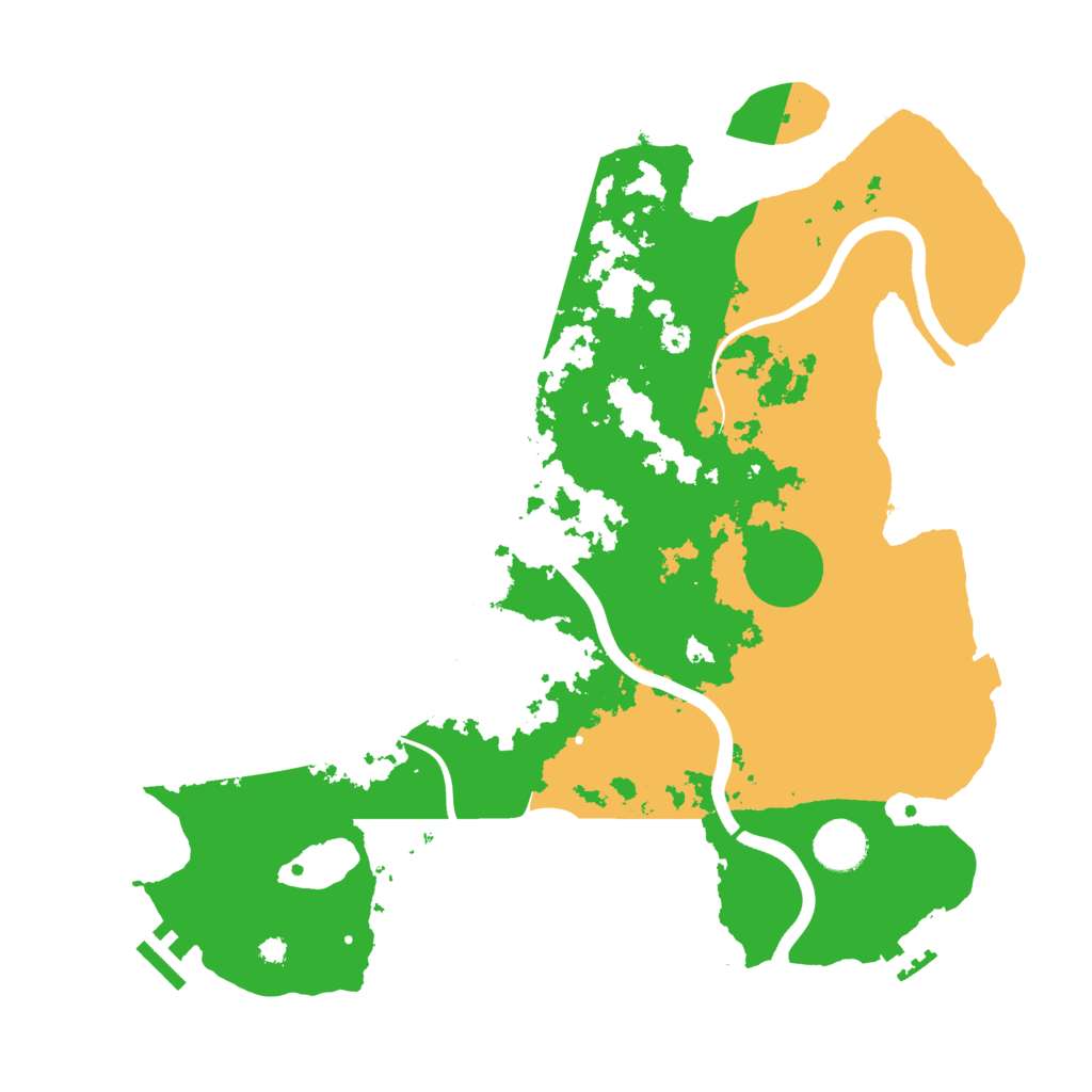 Biome Rust Map: Procedural Map, Size: 3700, Seed: 372217968