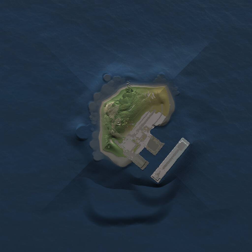 Rust Map: Procedural Map, Size: 1000, Seed: 83235610, 2 Monuments