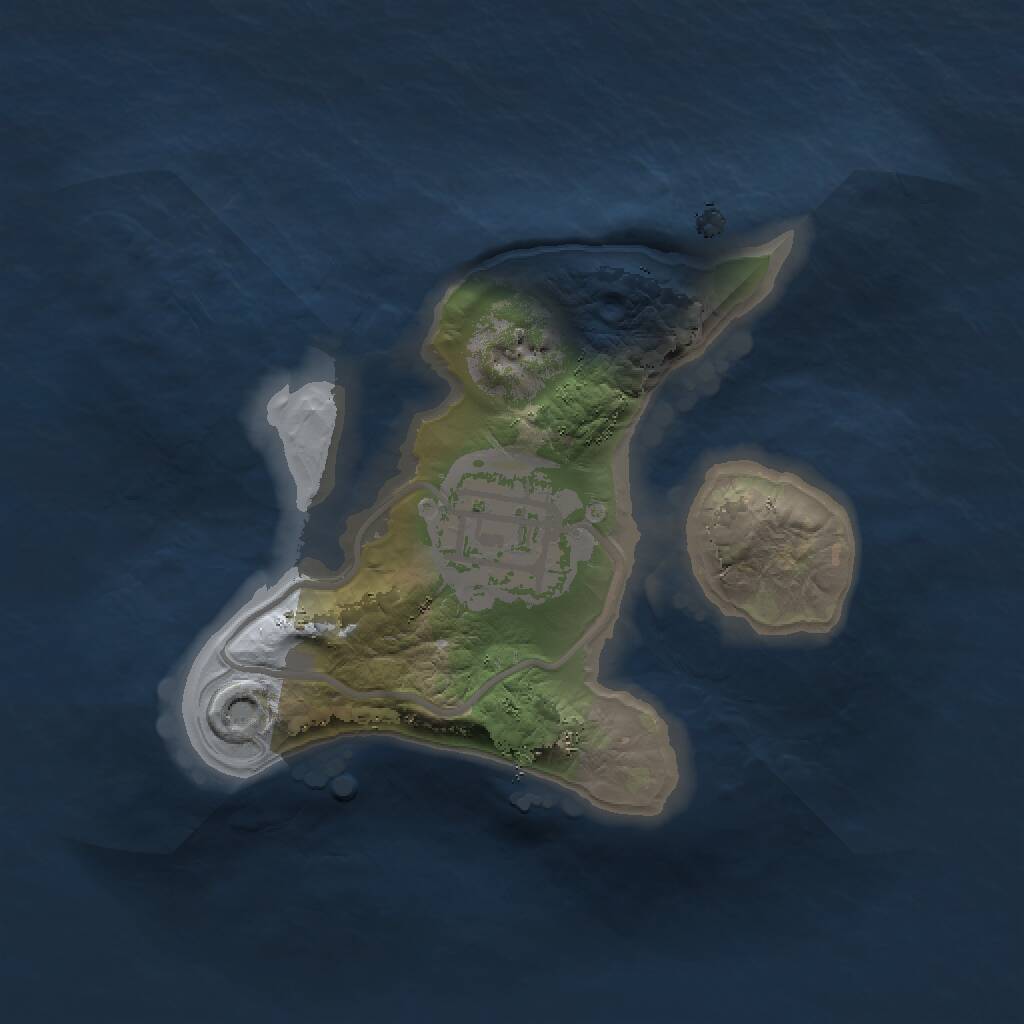 Rust Map: Procedural Map, Size: 1500, Seed: 590274098, 2 Monuments