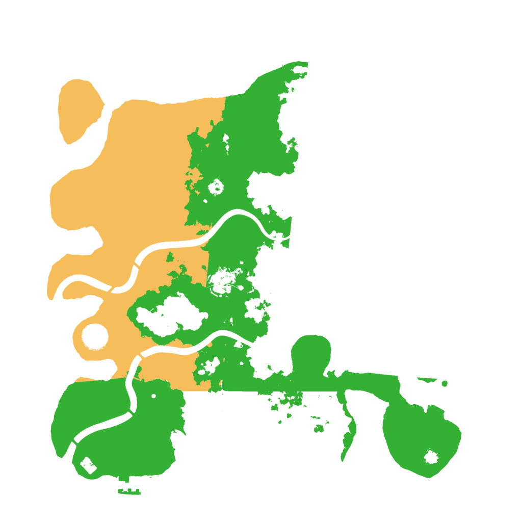 Biome Rust Map: Procedural Map, Size: 3500, Seed: 68170594