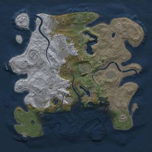 Thumbnail Rust Map: Procedural Map, Size: 4000, Seed: 865250904, 16 Monuments