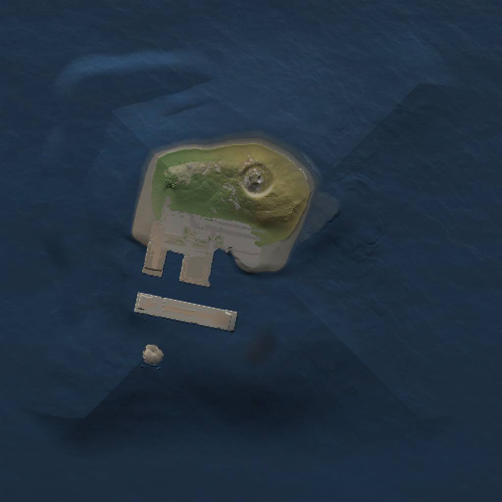 Rust Map: Procedural Map, Size: 1000, Seed: 1072952965, 2 Monuments