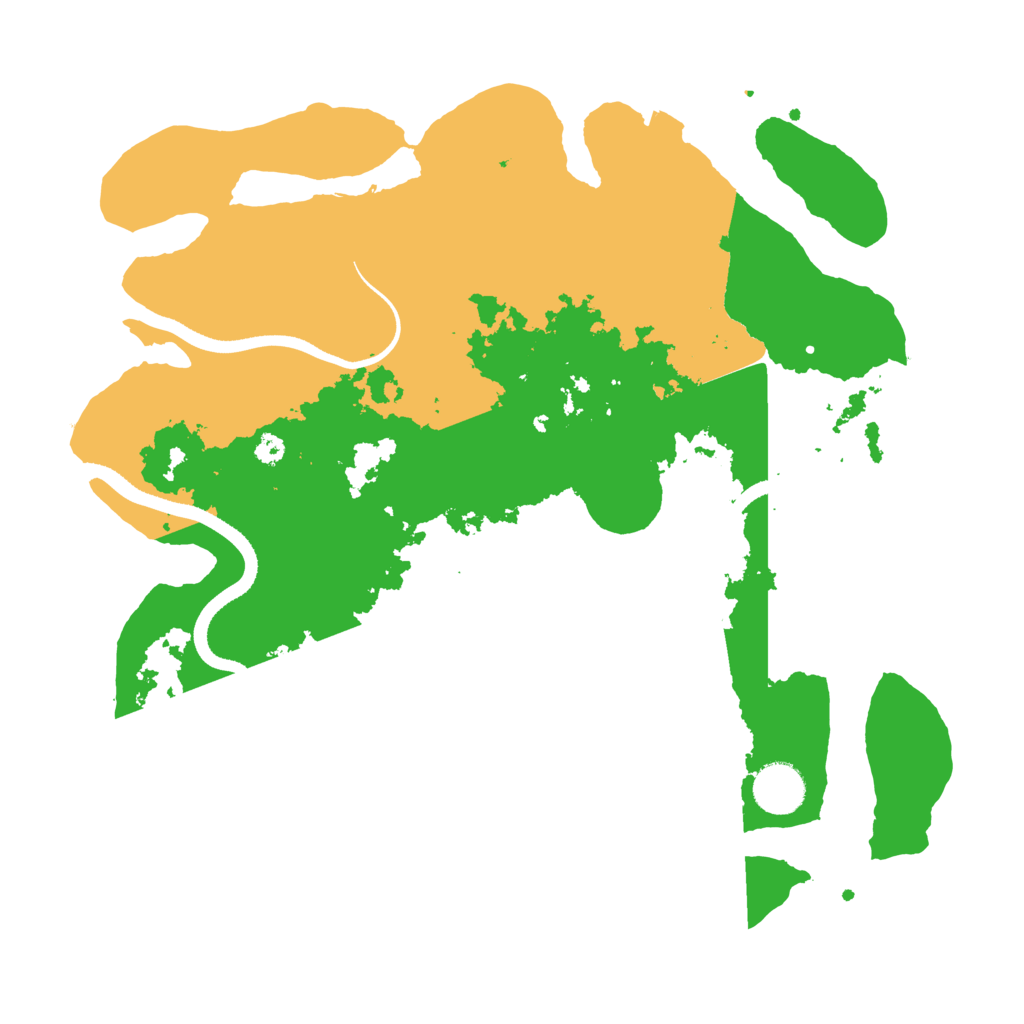Biome Rust Map: Procedural Map, Size: 3500, Seed: 28262425