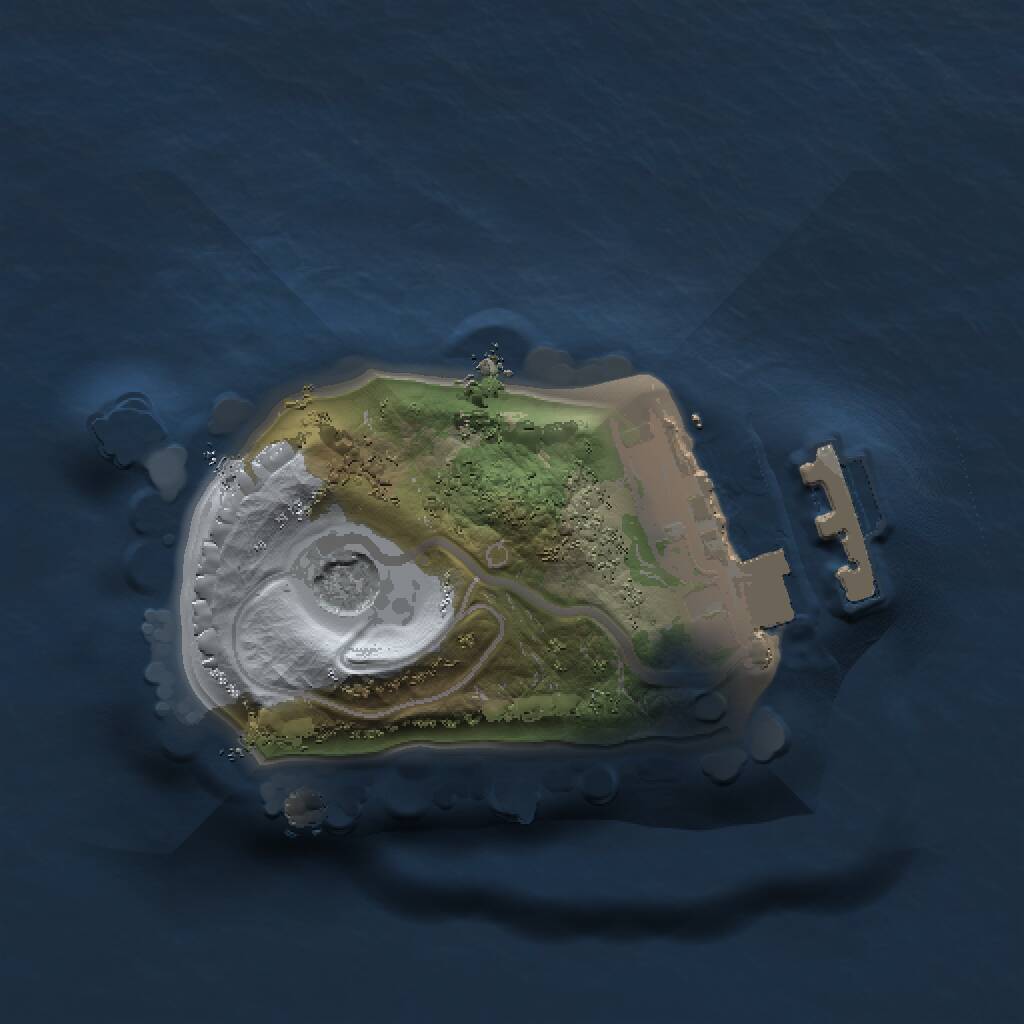 Rust Map: Procedural Map, Size: 1000, Seed: 17523992, 3 Monuments