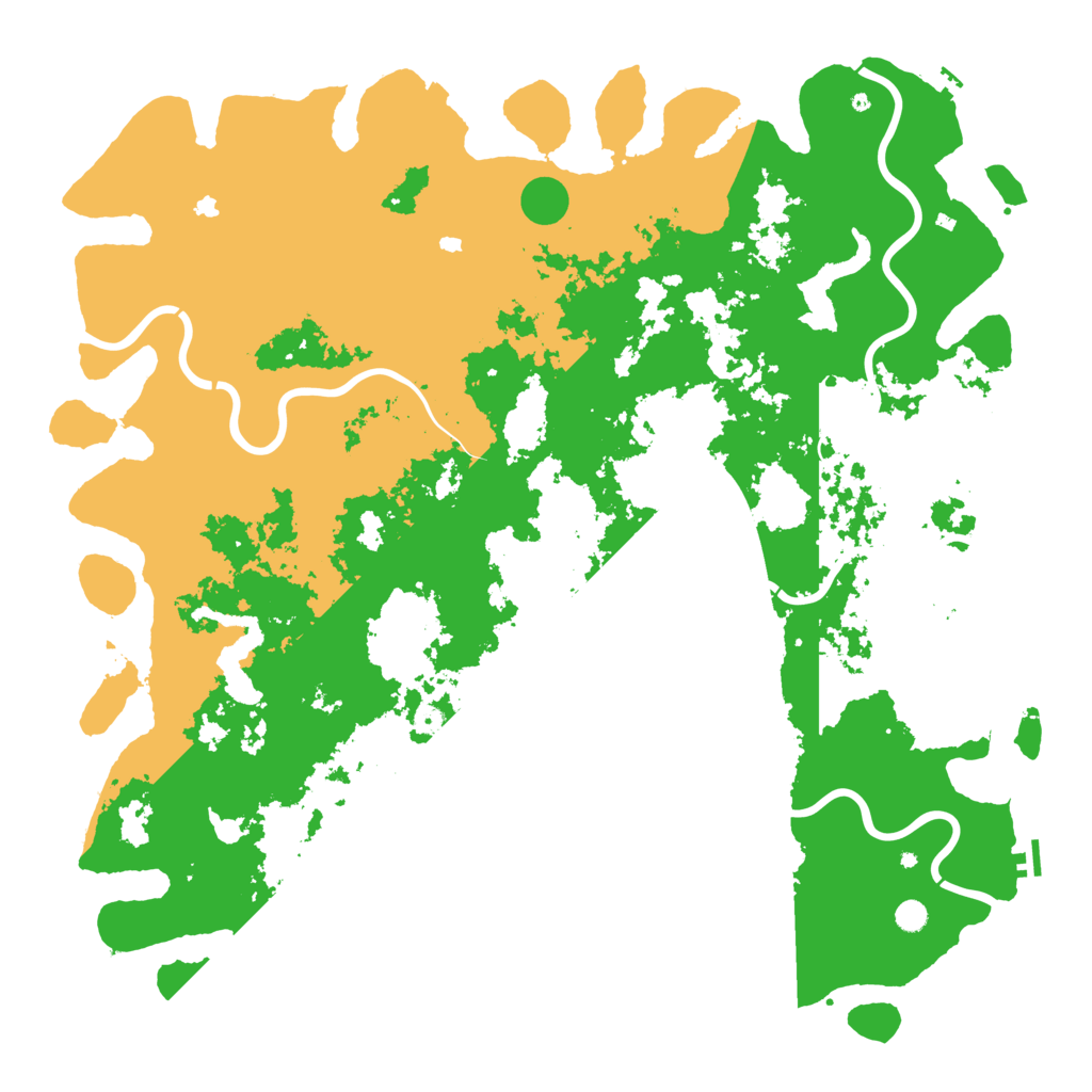 Biome Rust Map: Procedural Map, Size: 6000, Seed: 1211614156