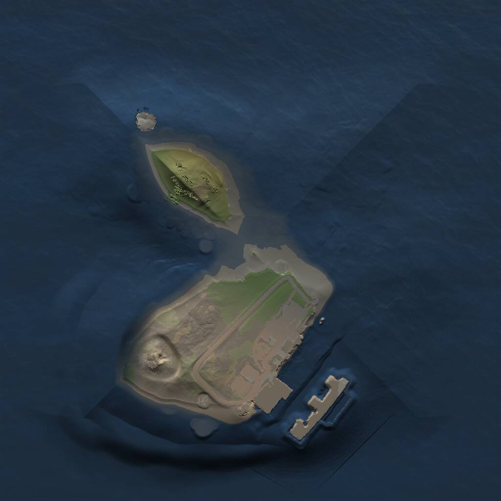 Rust Map: Procedural Map, Size: 1000, Seed: 111932245, 2 Monuments