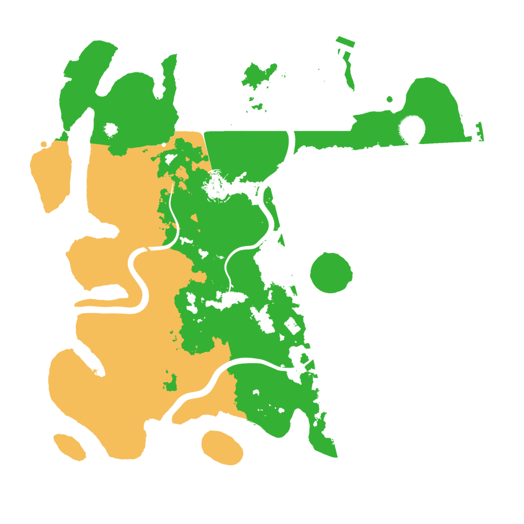 Biome Rust Map: Procedural Map, Size: 3500, Seed: 24403