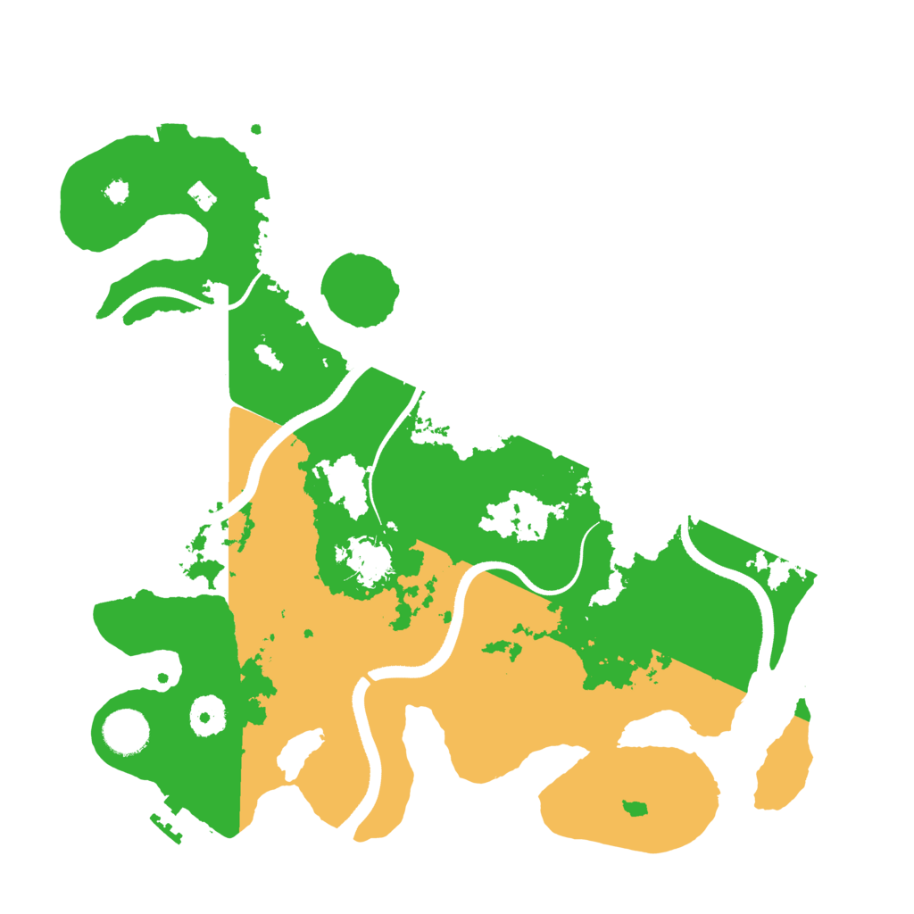 Biome Rust Map: Procedural Map, Size: 3500, Seed: 425215252