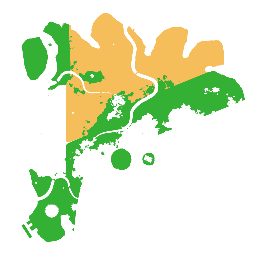 Biome Rust Map: Procedural Map, Size: 3500, Seed: 119836