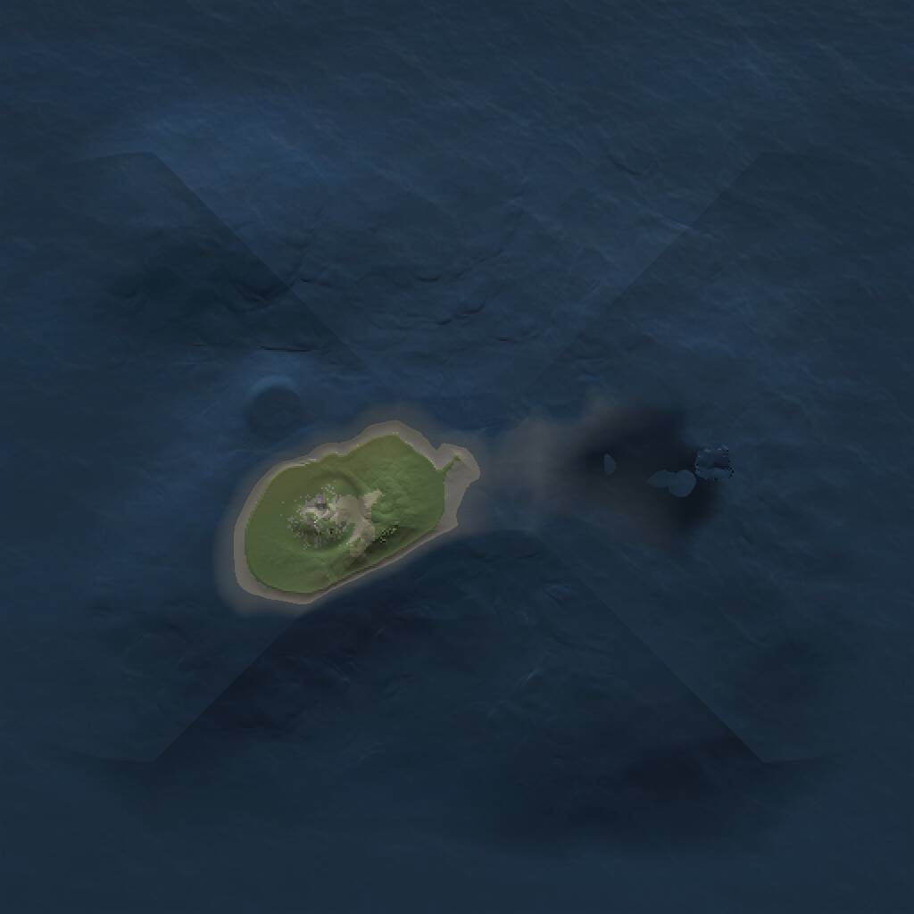 Rust Map: Procedural Map, Size: 1000, Seed: 143070626, 1 Monuments