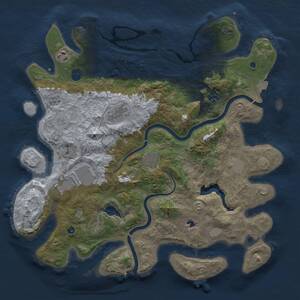 Thumbnail Rust Map: Procedural Map, Size: 4000, Seed: 795176204, 12 Monuments