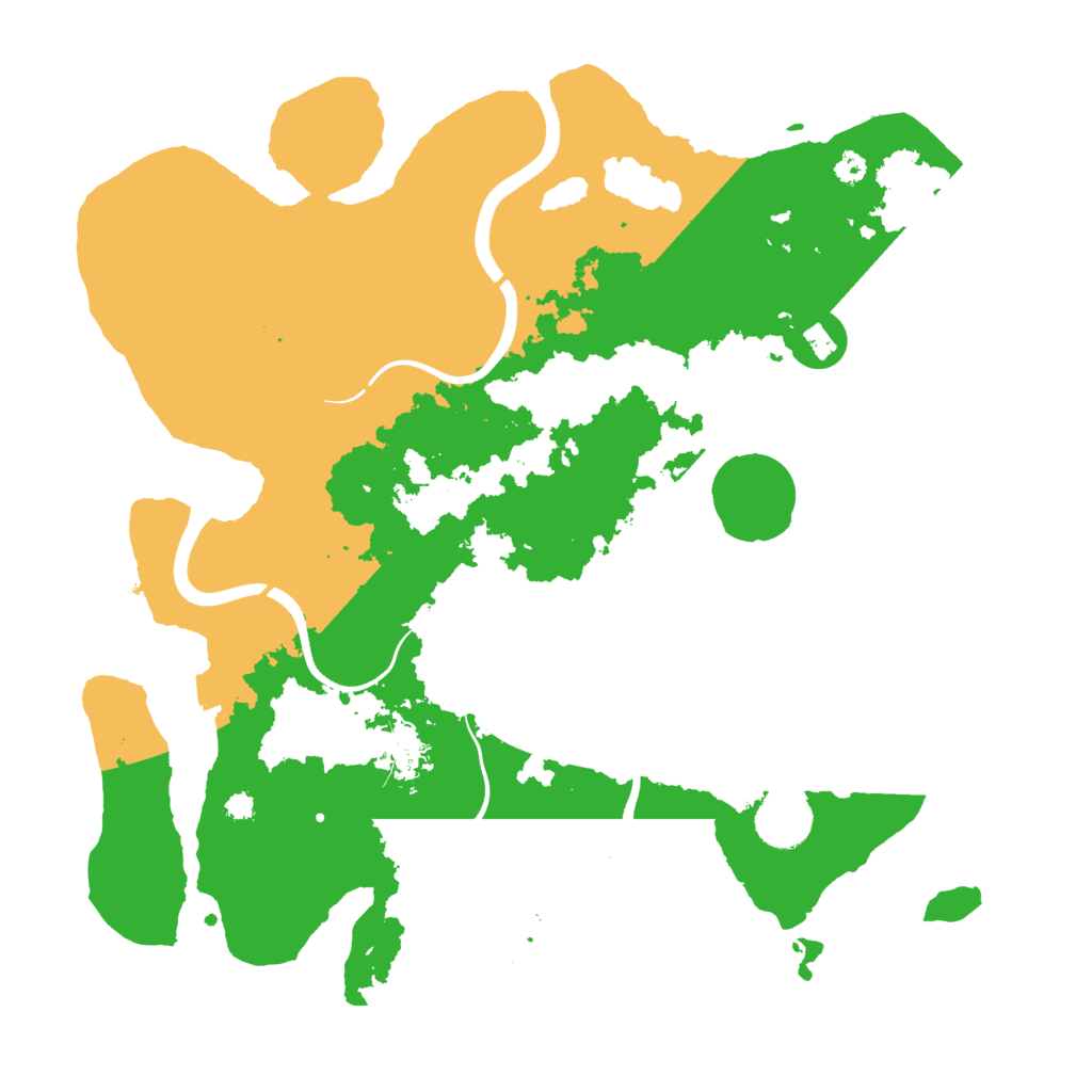 Biome Rust Map: Procedural Map, Size: 3500, Seed: 524225867
