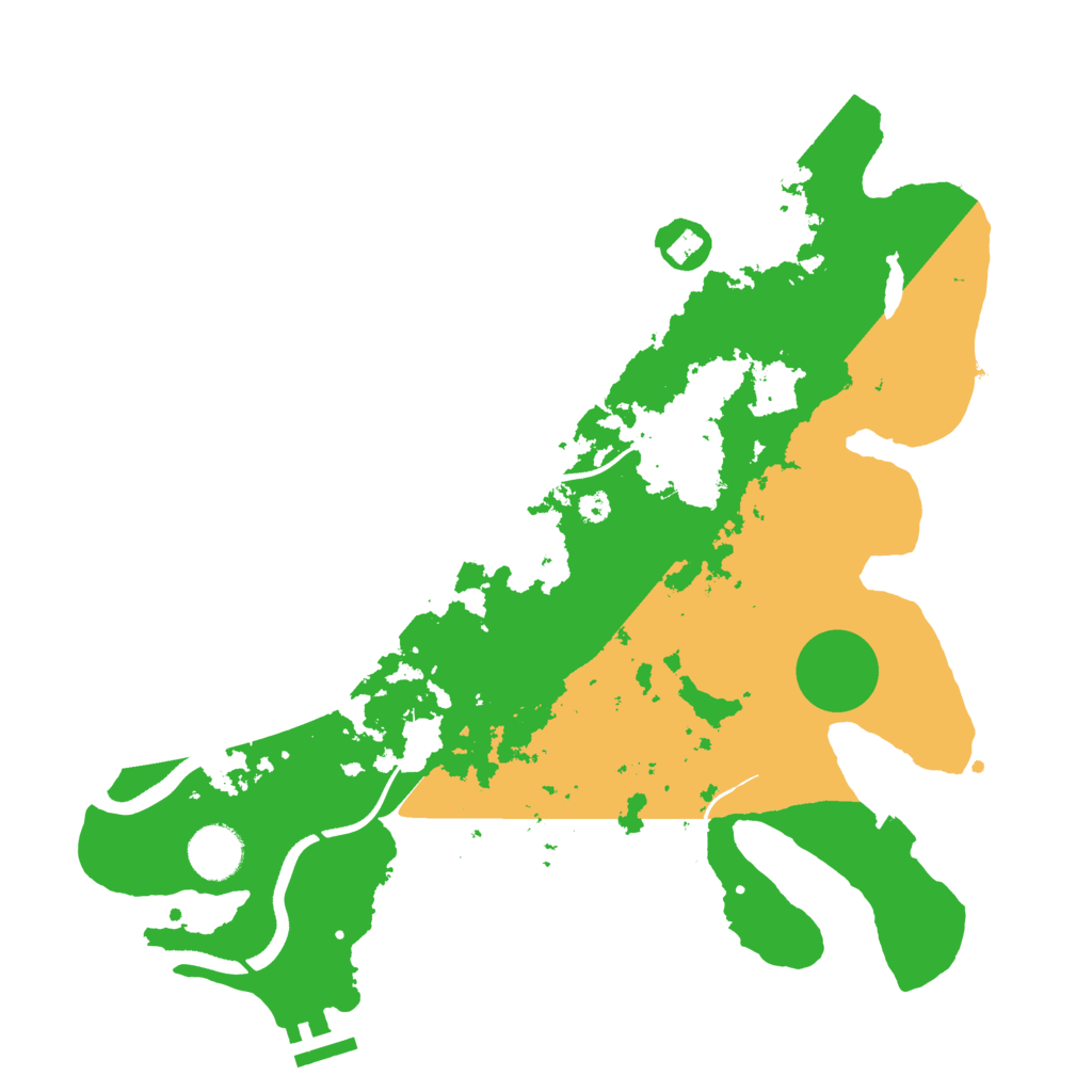 Biome Rust Map: Procedural Map, Size: 3500, Seed: 637784114
