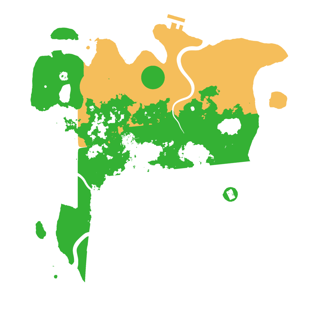 Biome Rust Map: Procedural Map, Size: 3500, Seed: 344206810