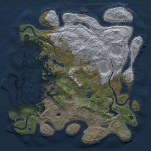 Thumbnail Rust Map: Procedural Map, Size: 4250, Seed: 84371108, 15 Monuments