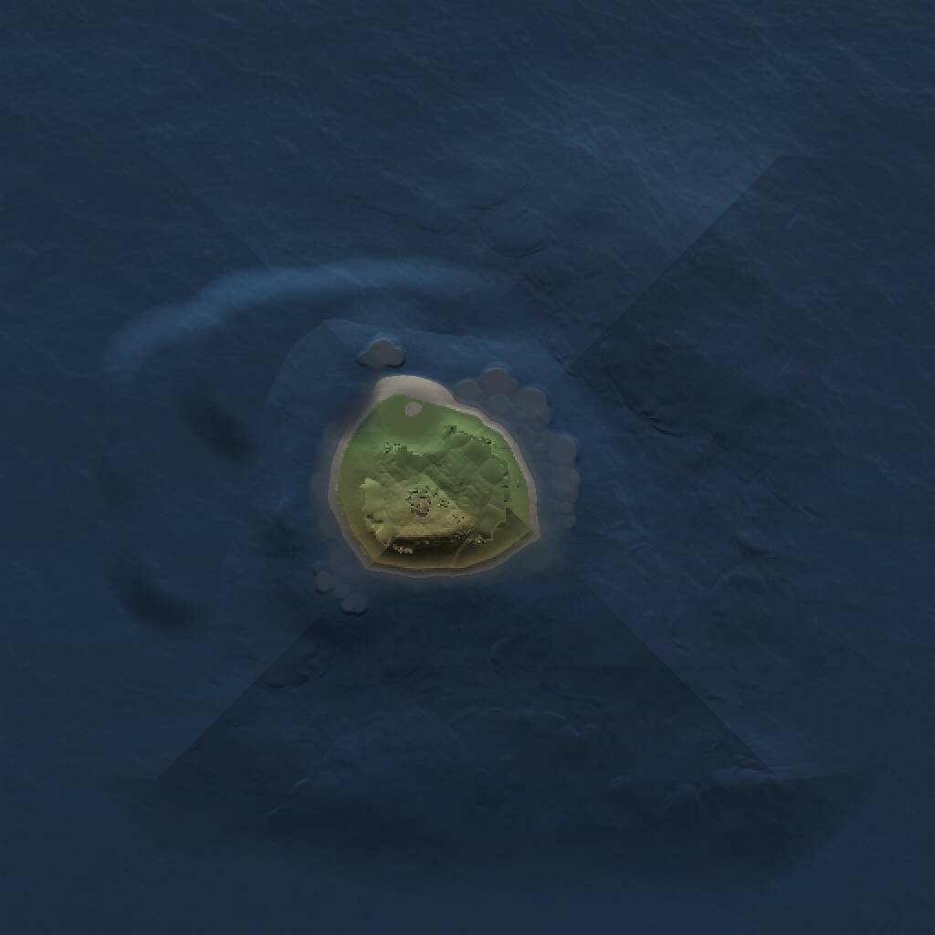 Rust Map: Procedural Map, Size: 1000, Seed: 421393061, 1 Monuments