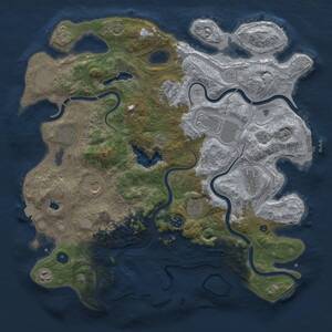 Thumbnail Rust Map: Procedural Map, Size: 4250, Seed: 874682125, 16 Monuments
