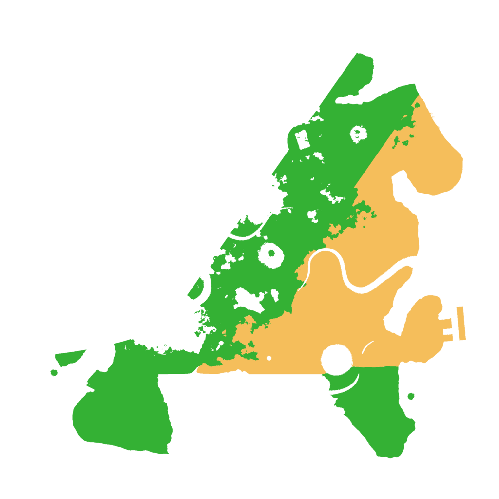Biome Rust Map: Procedural Map, Size: 3000, Seed: 1251130452