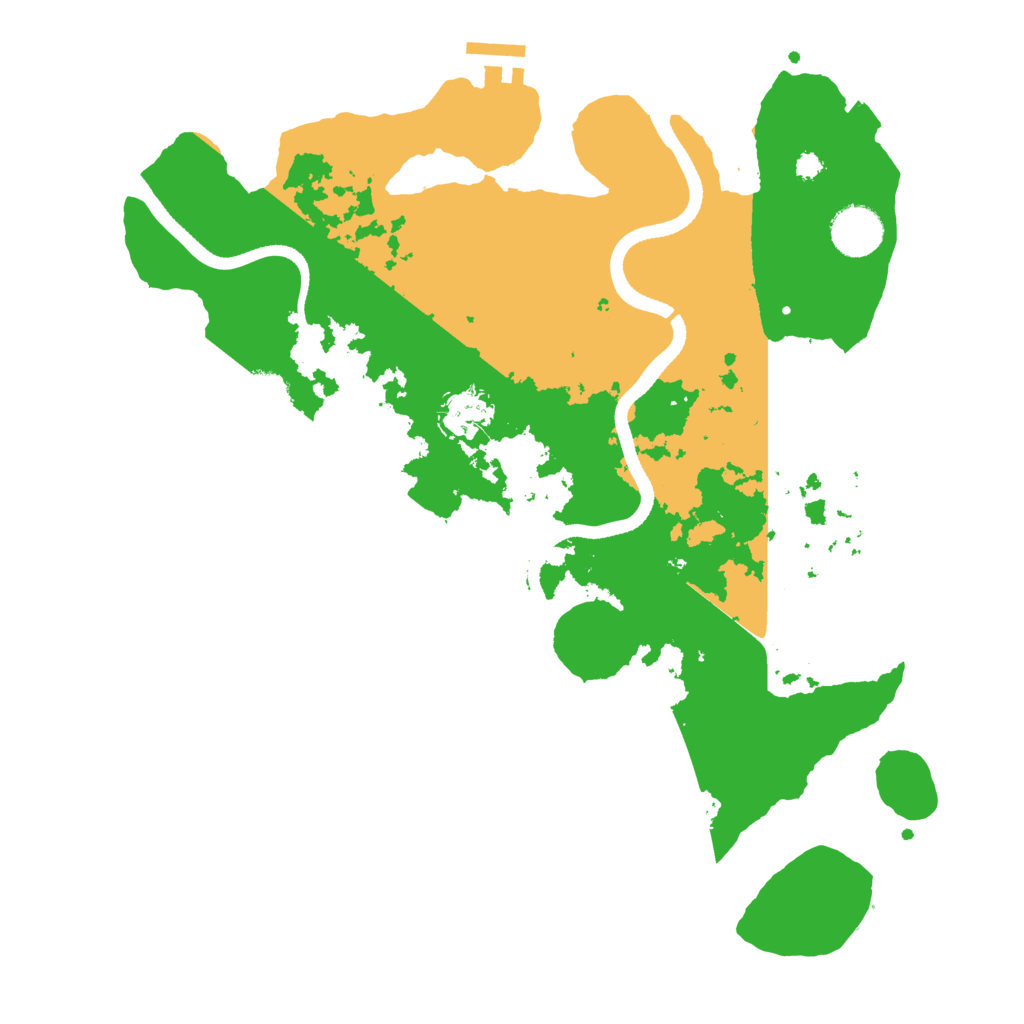 Biome Rust Map: Procedural Map, Size: 3500, Seed: 106265714
