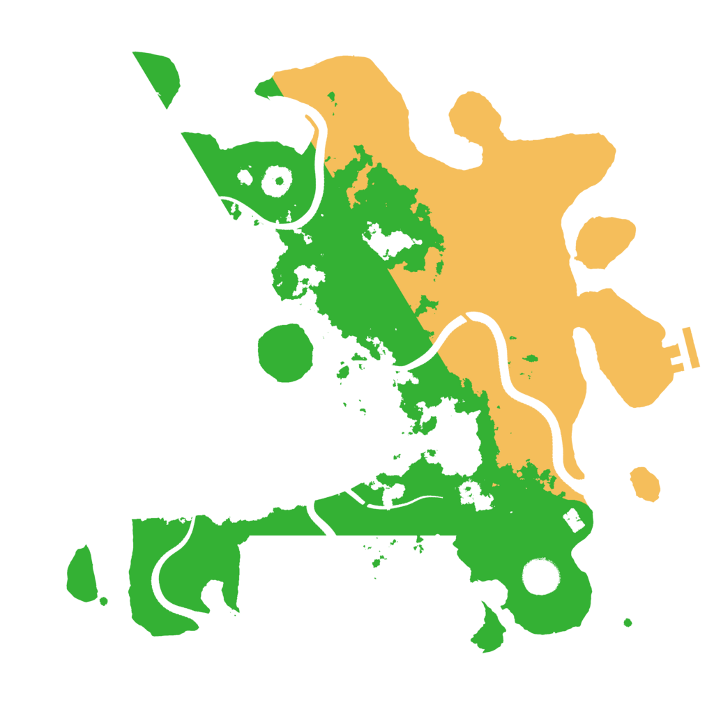 Biome Rust Map: Procedural Map, Size: 3500, Seed: 893498035