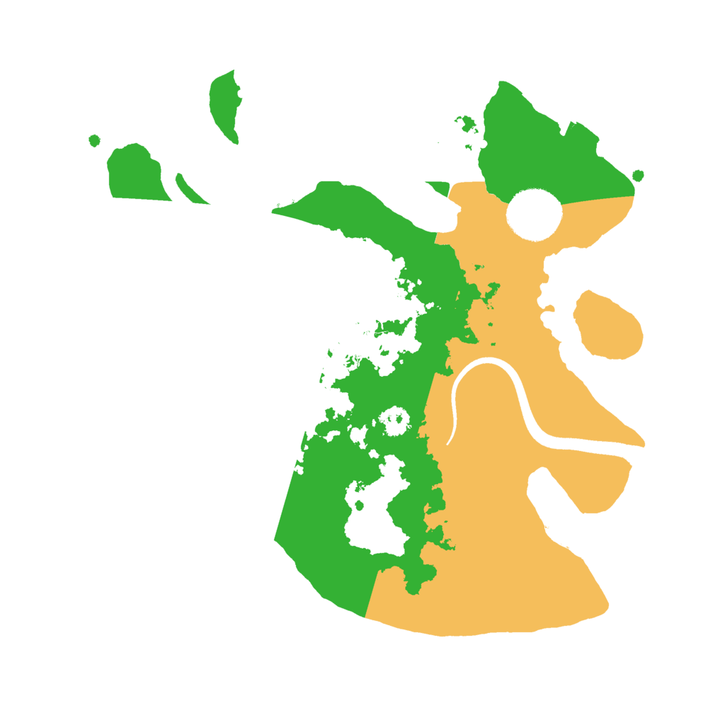 Biome Rust Map: Procedural Map, Size: 2500, Seed: 25304007