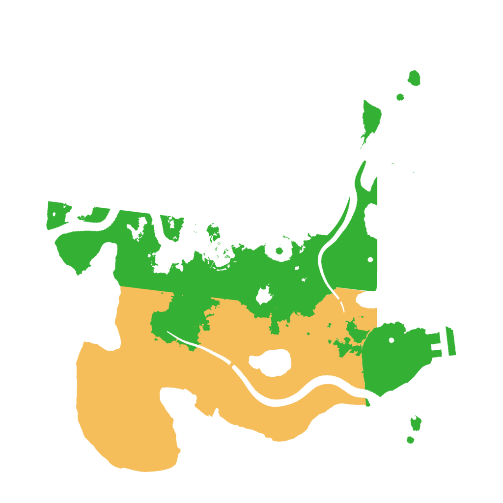 Biome Rust Map: Procedural Map, Size: 2800, Seed: 2081946675