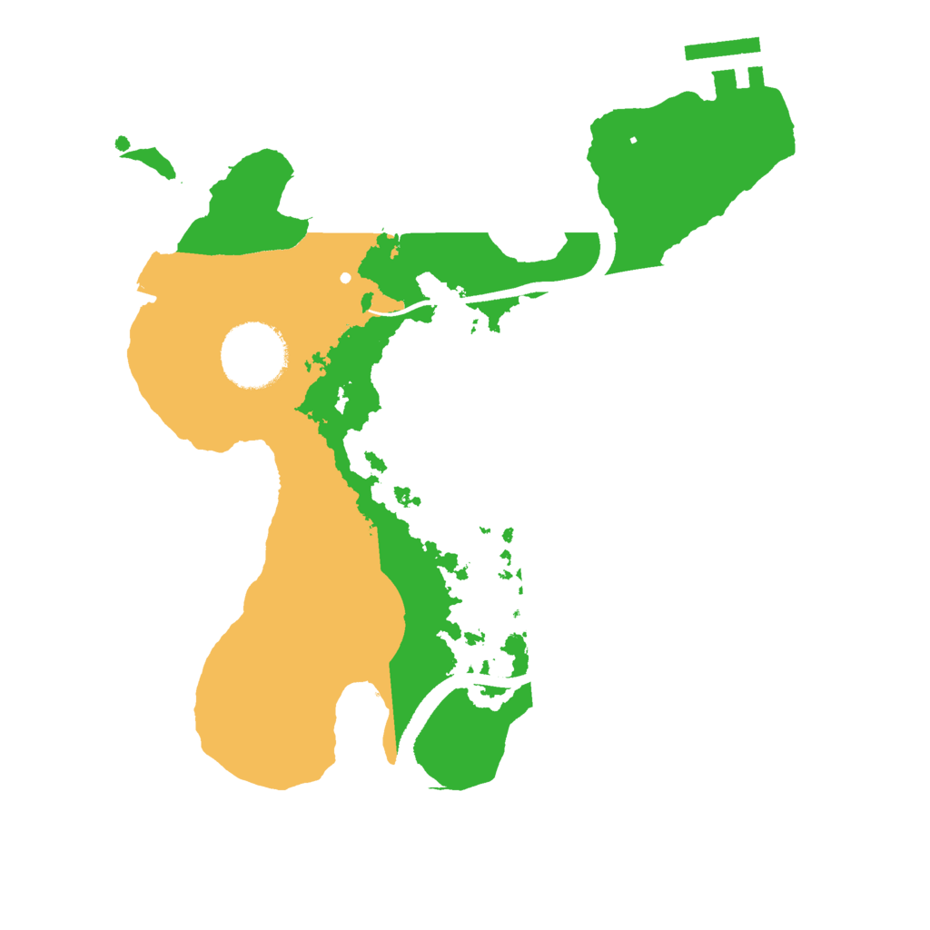 Biome Rust Map: Procedural Map, Size: 2500, Seed: 49089685
