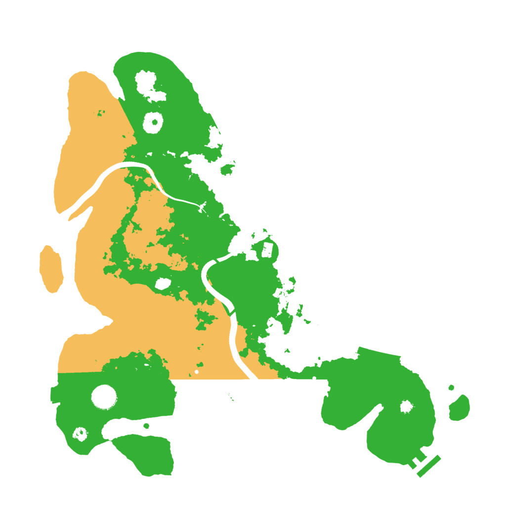 Biome Rust Map: Procedural Map, Size: 3600, Seed: 1789706545
