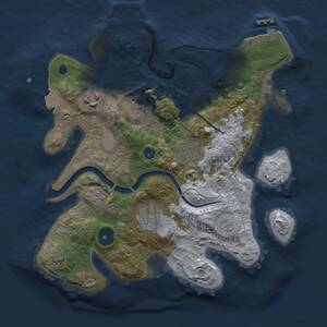 Thumbnail Rust Map: Procedural Map, Size: 2800, Seed: 1917770960, 11 Monuments