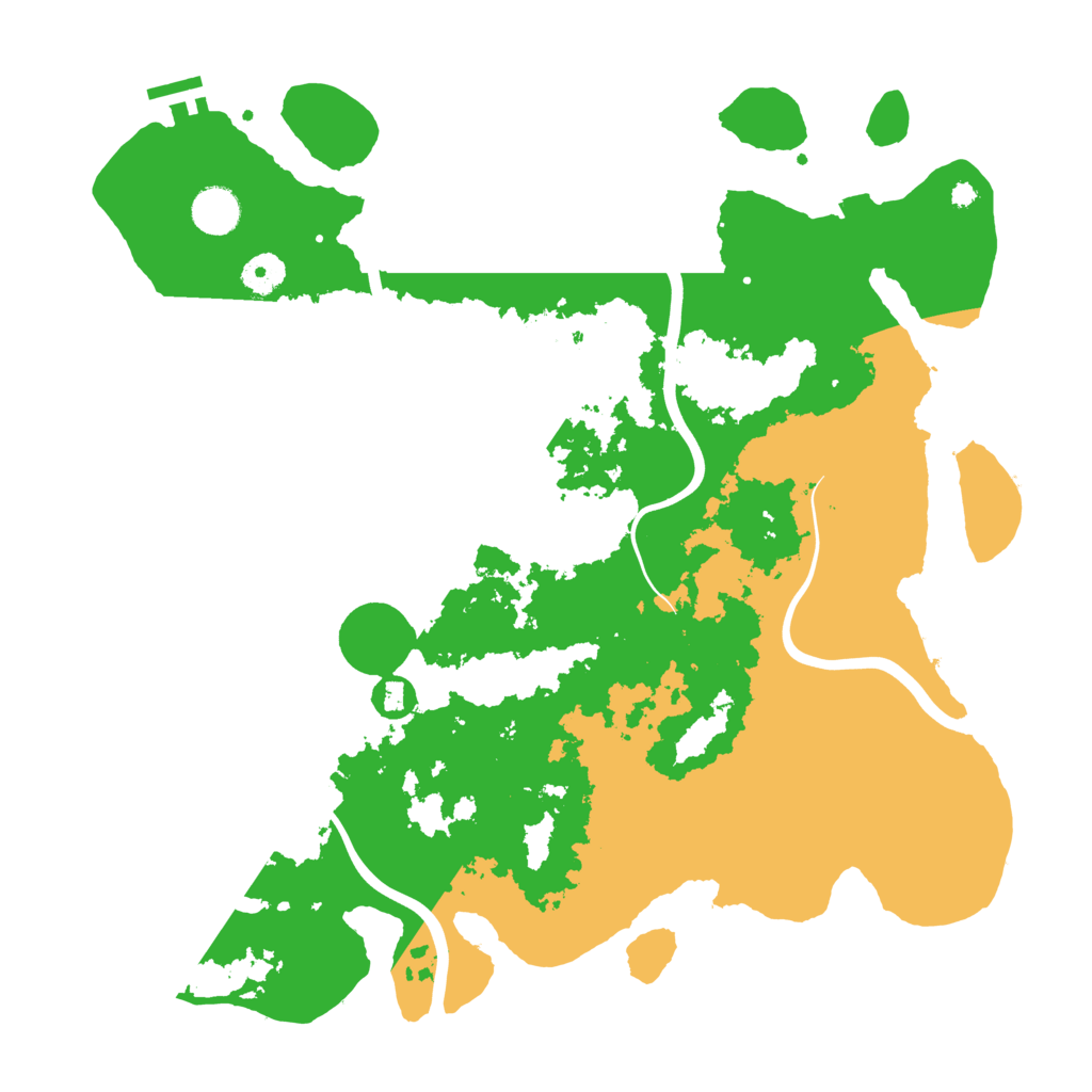 Biome Rust Map: Procedural Map, Size: 3989, Seed: 65000