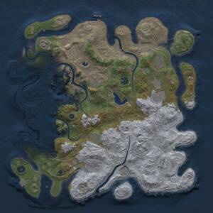 Thumbnail Rust Map: Procedural Map, Size: 4250, Seed: 599535326, 16 Monuments
