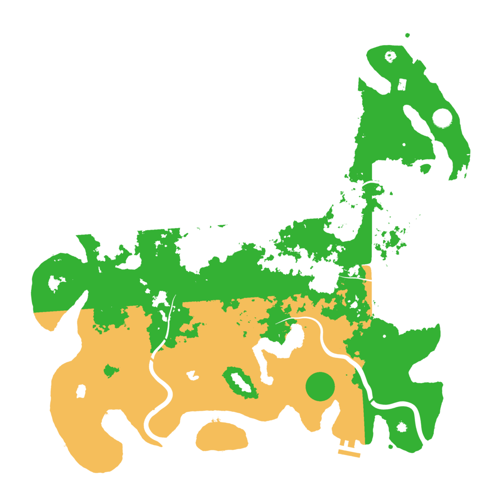 Biome Rust Map: Procedural Map, Size: 4500, Seed: 729892845