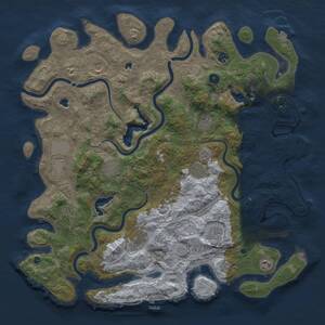 Thumbnail Rust Map: Procedural Map, Size: 4750, Seed: 12122025, 17 Monuments
