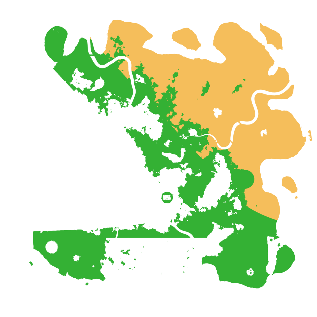 Biome Rust Map: Procedural Map, Size: 4500, Seed: 412338125