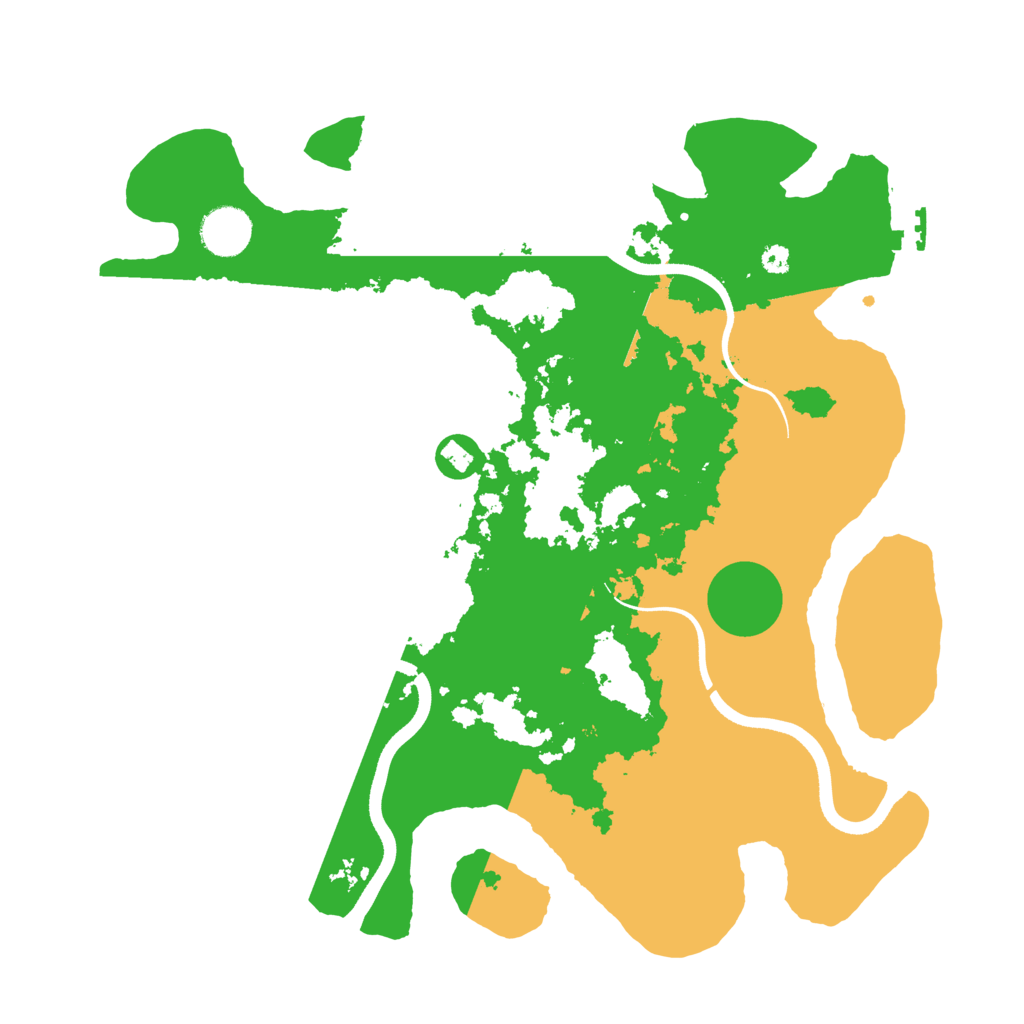 Biome Rust Map: Procedural Map, Size: 3600, Seed: 54564